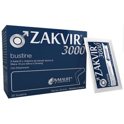 Zakvir 3000 Dymalife – 20 bustine tonico-adattogene con Maca, Ginseng, L-Arginina ed Eruca sativa