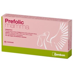 Prefolic Mamma Zambon – 30 compresse gastroprotette con folato attivo, ferro, iodio e vitamine