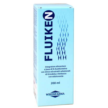 Fluiken Wikenfarma – integratore liquido per il benessere delle vie respiratorie, flacone da 200 ml