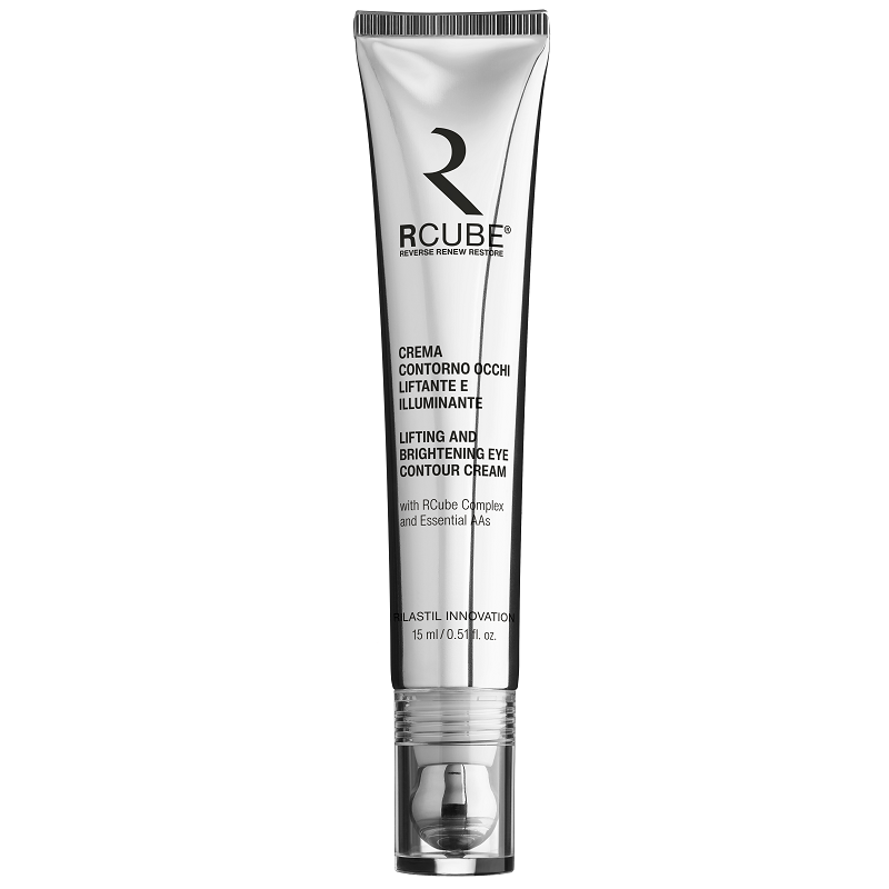 Rilastil RCube Contorno Occhi Liftante e Illuminante 15 ml con applicatore in metallo