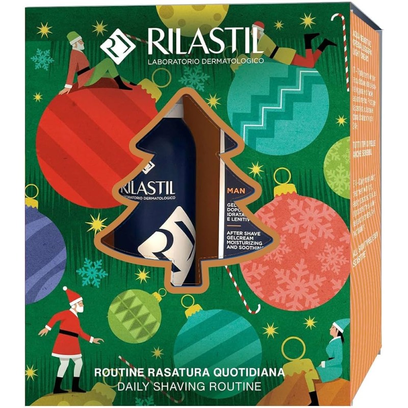 Rilastil Man Cofanetto Rasatura con schiuma da barba e gelcrema dopobarba in confezione regalo