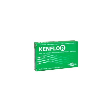 Kenflor Wikenfarma, confezione da 15 capsule con fermenti lattici, fibre e vitamine del gruppo B