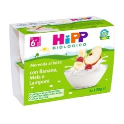 HIPP BIO MER LATTE/BAN/L4X100G