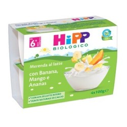 HIPP BIO MER LATTE/BAN/M4X100G