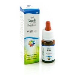 Willow Guna Fiore di Bach n. 38, flacone con contagocce da 10 ml e astuccio